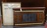 An early 20th century Burroughes & Watts mahogany snooker scoreboard and framed rules                                                                                                                                       