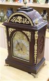 A late 19th century gilt metal mounted mahogany eight day bracket clock height 65cm                                                    