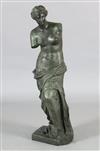 After the antique. A bronze figure the Venus de Milo, height 33in.                                                                     