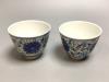 A pair of Chinese doucai cups, height 6cm                                                                                                                                                                                   