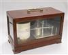 A mahogany cased barograph width 31cm height 20cm                                                                                      