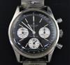 A gentleman's 1960's stainless steel Breitling Top Time chronograph manual wind wrist watch,                                           