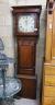 A George III 30 hour longcase clock, having painted dial signed 'James Scott, Kendal' in mahogany banded oak case, height 200cm                                                                                             