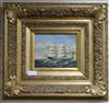 A 19th century style oil of clipper 20 x 25cm.                                                                                         