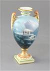 A Royal Worcester vase, painted by Harry Davis, height 14.5cm                                                                          