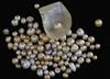 A quantity of loose undrilled (untested) pearls, of varying shapes, colours and sizes including a pearl in half shell,                 