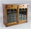 A William IV rosewood bookcase, W.3ft 9in. D.1ft 6in. H.3ft 1in.                                                                       