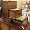 A 19th century mahogany step commode W.66cm                                                                                            