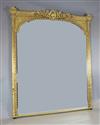 A ornate Victorian giltwood and gesso wall mirror, W.5ft 10in. H.6ft 11in.                                                             