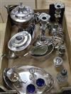 A quantity of silver and plated items                                                                                                  
