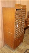 A Clerk's Anchor Strand haberdashery cabinet W.64cm                                                                                    