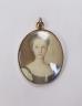 A 19th century portrait miniature, young lady, mounted as a pendant, 4.5x3.5cm                                                                                                                                              