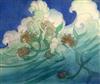 Elizabeth Mary Watt (1886-1954) Fairies riding seahorses 13.75 x 17in.                                                                 