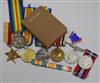 Assorted medals including WWI pair, WWI single and 2nd WW etc.                                                                         