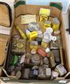 A collection of Colmans mustard and other manufacturers tins                                                                           