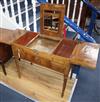 A lady's writing/dressing table W.79cm                                                                                                 