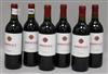 6 bottles of Bordeaux font agnac                                                                                                       