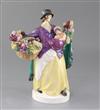 A Charles Vyse Chelsea figure 'Tulip Woman', 25.5cm                                                                                    