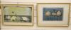 Modern British, two limited edition prints, Stylised landscapes, one signed Peter Hornton? in pencil and dated '54, 6/9, 20 x 29cm, the other initialled, 26 x 41cm                                                         