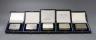 Six assorted modern cased silver or parcel gilt silver pill boxes, by Peter John Doherty, London, 2000-2005 and one Edinburgh, largest 65mm, all in fitted Gallagher boxes.                                                 