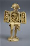 An ivory triptych figure of Nelson                                                                                                     