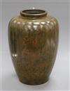 A Japanese Meiji period bronze vase, of lobed ovoid form, height 25.5cm                                                                