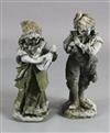 A pair of lead garden statues, H.1ft 10.5in.                                                                                           