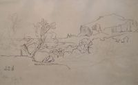 Edward Lear (1812-1888) 'Cefalu' 8 x 12.75in.                                                                                          