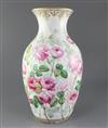 A large Minton bone china baluster vase, c.1850-60, 40cm                                                                               