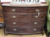 A Regency mahogany bowfront chest W.112cm                                                                                              