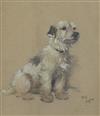 Cecil Charles Windsor Aldin (1870-1935) Portrait of a terrier 14 x 12in.                                                               