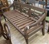 A wooden garden bench W.189cm                                                                                                          