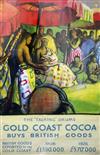 An Empire Marketing Board poster: "The Talking Drums, Gold Coast Cocoa Buys British Goods", 40 x 25in.                                 