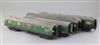 A set of four Southern coaches, no's. 2834, 2874, 2857 and 4367 baggage van,                                                           