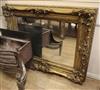 A Victorian style gilt framed mirror L.126cm                                                                                           