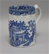 An early 19th century pearlware leaf moulded mug                                                                                       