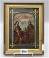 A 19th century Italian School, oil on copper, Religious scene 13 x 9cm.                                                                