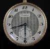 An engine turned 14ct gold Cortebert keyless open face dress pocket watch,                                                             