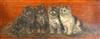 Bessie Bamber (fl.1900-1910) Kittens 9.5 x 20in., unframed                                                                             