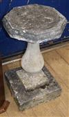 A bird bath W.40cm                                                                                                                     