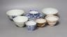 A collection of seven various 18th century and later Chinese tea and rice bowls and two saucers, a single large saucer (10)                                                                                                 