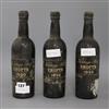 Three bottles of Crofts vintage port 1955 (2) and 1950                                                                                 