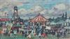 Llewellyn Petley-Jones (1908-1986) Country fair 6.25 x 10.5in.                                                                         