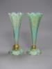 A pair of late 19th century Bohemian cased glass vases, height 21cm                                                                                                                                                         