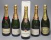 Six bottles of champagne, including Taittinger, Moet et Chandon, Pol Roger and Laurent Perrier                                                                                                                              