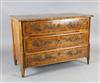 An 18th century German olivewood veneered commode W.4ft 2in. D.2ft H.2ft 10in.                                                         