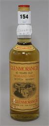 One bottle of Glenmorangie 10 year old Malt Whisky                                                                                     