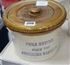 An Ayrshire Dairy Company earthenware "Pure Butter" bowl and cover                                                                     