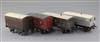 A set of four: LMS box van, 12 ton by Bassett Lowke, No 91375,                                                                         