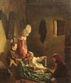 Thomas Webster RA (1800-1886) 'Raiding the wardrobe' 16 x 13.75in.                                                                     